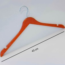 Simli Neon Kehribar Renkli Plastik, Elbise, Bluz Askısı 43 cm Simli Neon Kehribar Renkli Plastik, Elbise, Bluz Askısı 43 cm