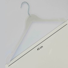 Şeffaf Beyaz Plastik, Elbise, Bluz Askısı 43 cm Şeffaf Beyaz Plastik, Elbise, Bluz Askısı 43 cm