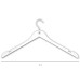 Ahşap görünümlü Taşlı Beyaz Plastik, Elbise, Bluz Askısı 43 cm